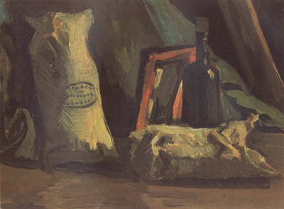 Vincent Van Gogh Still Life with Two Sacks and a Bottle (nn040